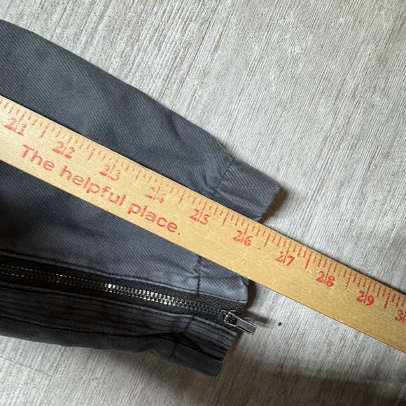 ATHLETA Pants Jogger Zipper Ankle Moto Style Size 0 Gray Drawstring - Picture 6 of 9